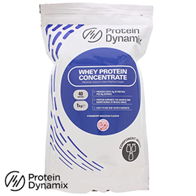 Whey Protein Concentrate Strawberry Milkshake (1kg) powder gym