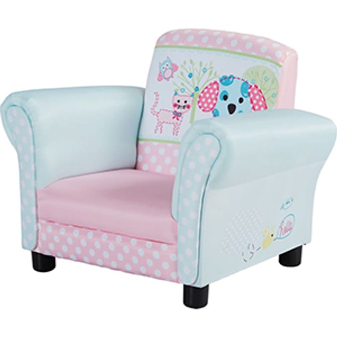 Children s Spotted Arm Chair Home Bargains