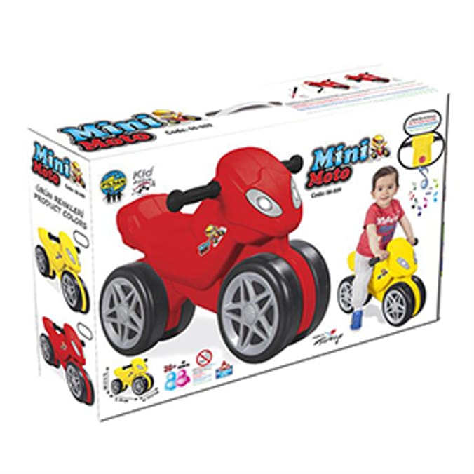 Pilsan Mini Moto Ride On Motorbike rideon foot operated walker toddler learning to walk sounds realistic bike car Home Bargains