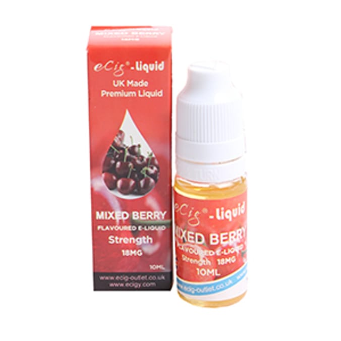 E Cig Liquid Mixed Berry 10 x 10ml Bottles cigarettes flavoured