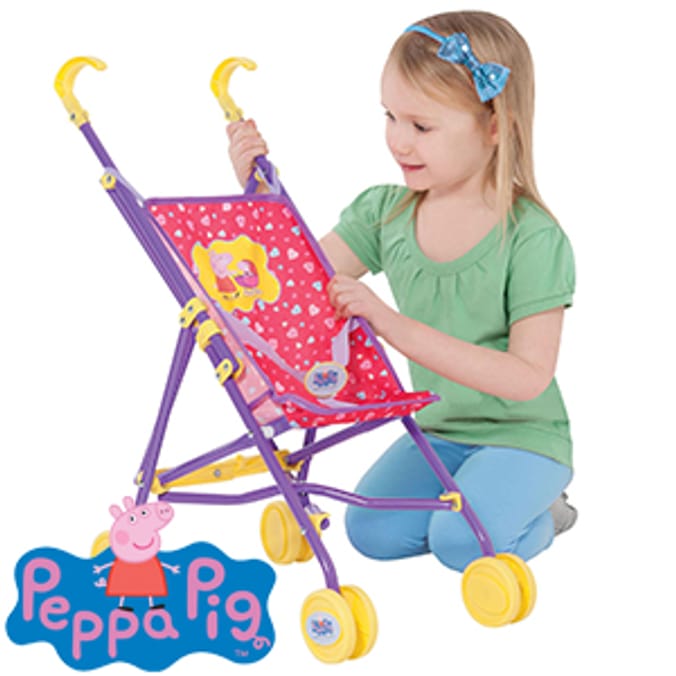 Peppa Pig Stroller childrens pram buggy pushchair doll baby Home Bargains