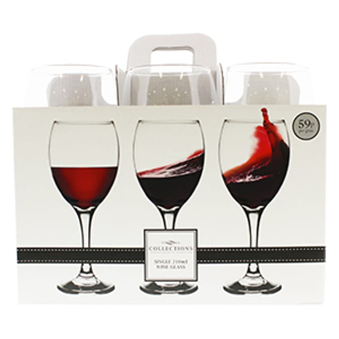 Collections Wine Glasses (Case of 24) glass red white rose wedding