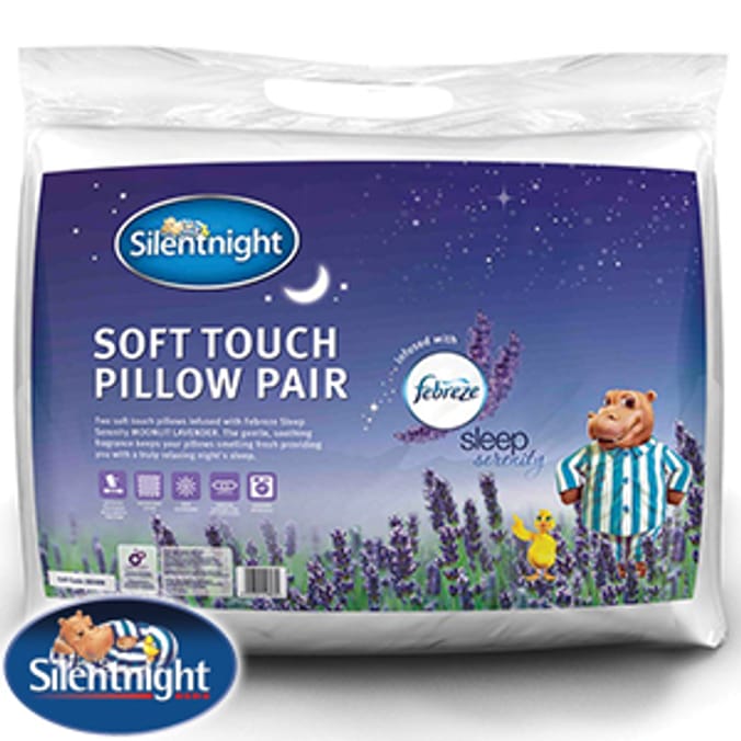 Silentnight Soft Touch Pillow Pair with Febreze pillows sleep serenity