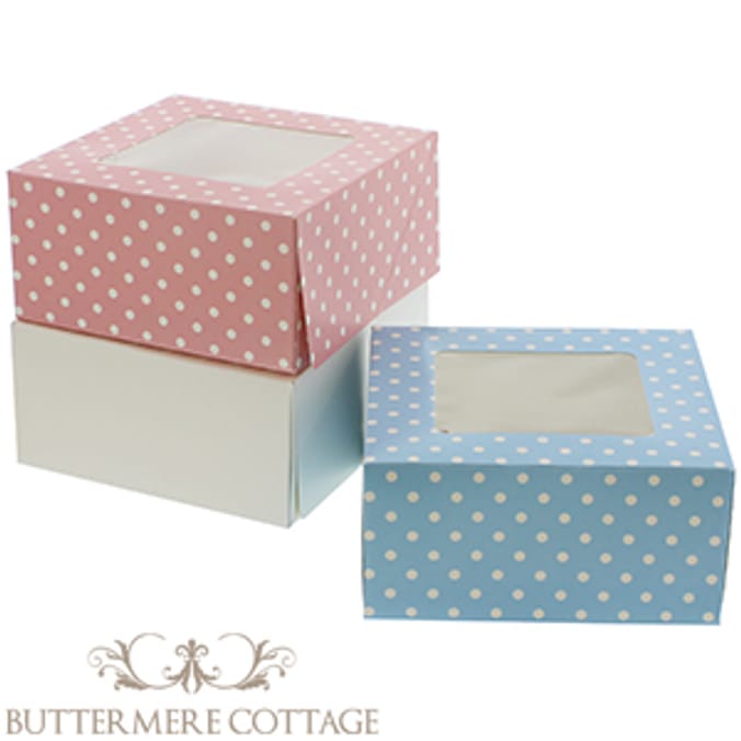 Buttermere Cottage Cupcake Boxes (72 x Small Boxes) Home Bargains