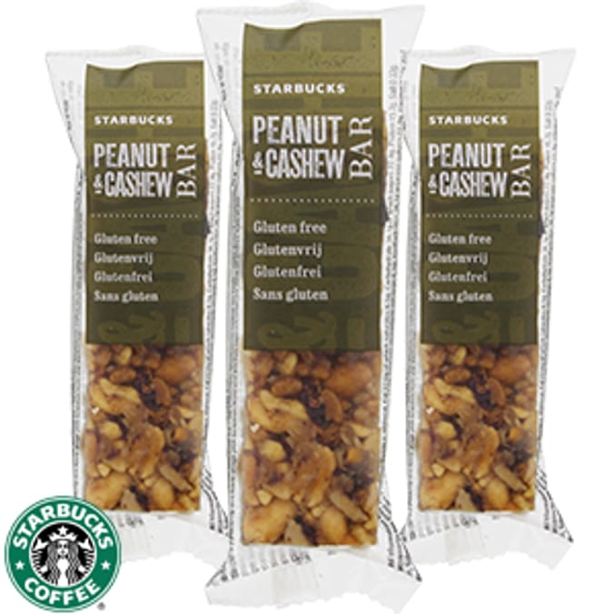 Starbucks Gluten Free Peanut & Cashew Bar (48 x 45g) Home Bargains
