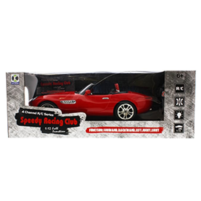 Speedy Racing Club Remote Controlled Car (Red) Home Bargains