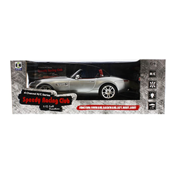Speedy Racing Club Remote Controlled Car (Silver) Home Bargains