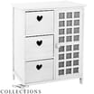 Collections: White Wooden Storage Unit (3 Drawer + 1 Door)