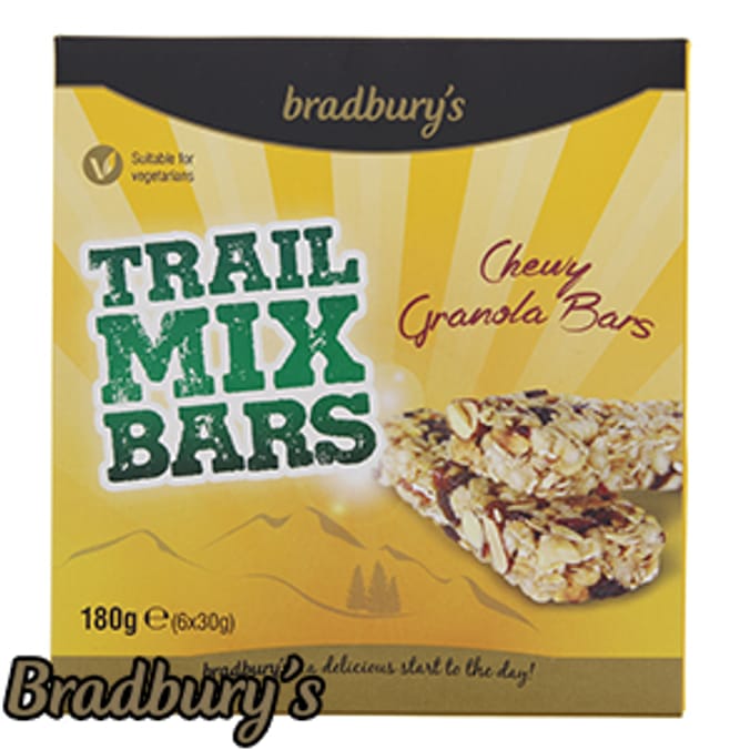 Bradbury's Trail Mix Chewy Granola Bars (72 x 30g Bars) Home Bargains