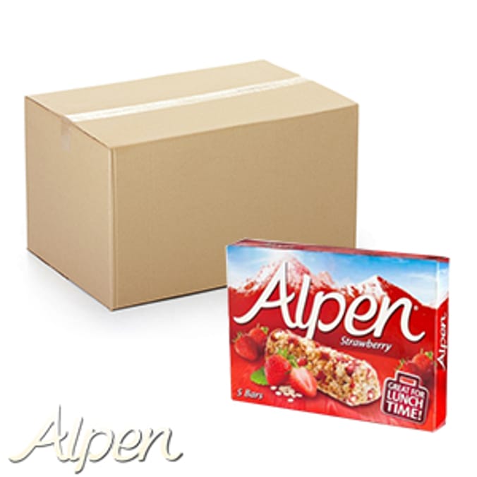 Alpen Bars Strawberry (Case of 50 bars) new limited edition fruit