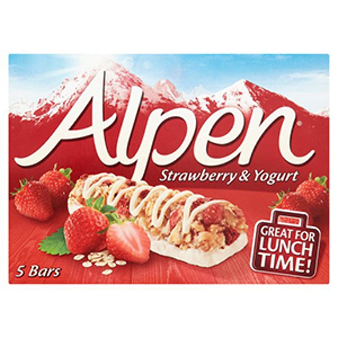 Alpen Bars Strawberry (Case of 50 bars) new limited edition fruit