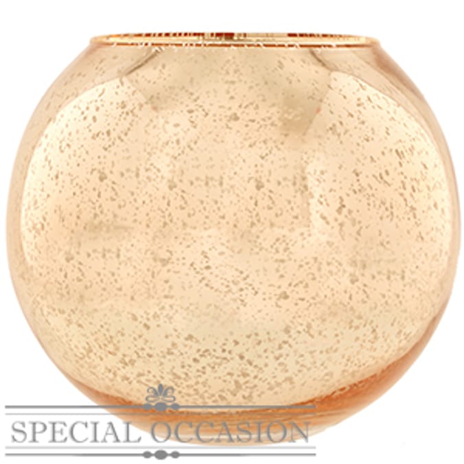 Special Occasion Pink & Gold Fish Bowl Vases (Case of 6) homeware