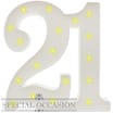 Special Occasion: Birthday "21" Light LED Sign