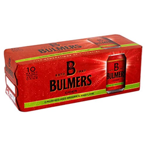 Bulmers Cider: Red Berries & Lime (10 Can Fridge Pack) Cidre Bulmer ...