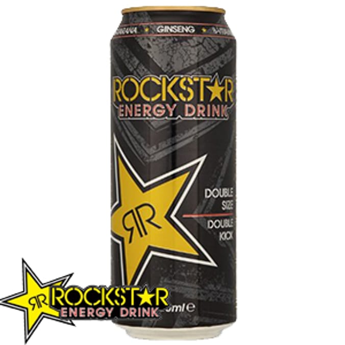 Rockstar Energy Drink Double Kick (12 x 500ml Cans) Home Bargains