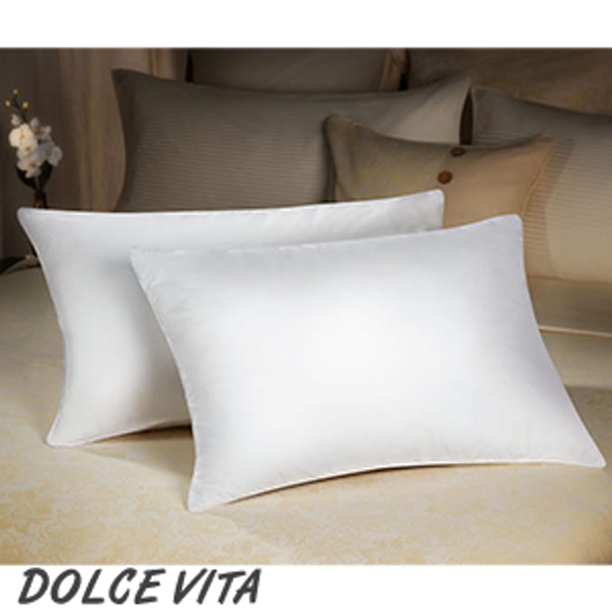 Dolce Vita Memory Foam Pillow Pair orthopedic very firm 5 1 hard set