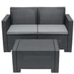 Alabama Anthracite Rattan 4-Seater Patio Set