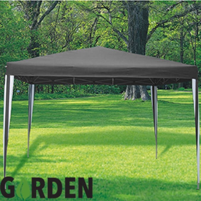 Grey Pop Up 3 x 3m Gazebo, gazebos, covers, marquees, Home Bargains
