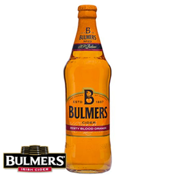 Bulmers Zesty Blood Orange (Case of 12 Pint Bottles) cider, cidre, pear