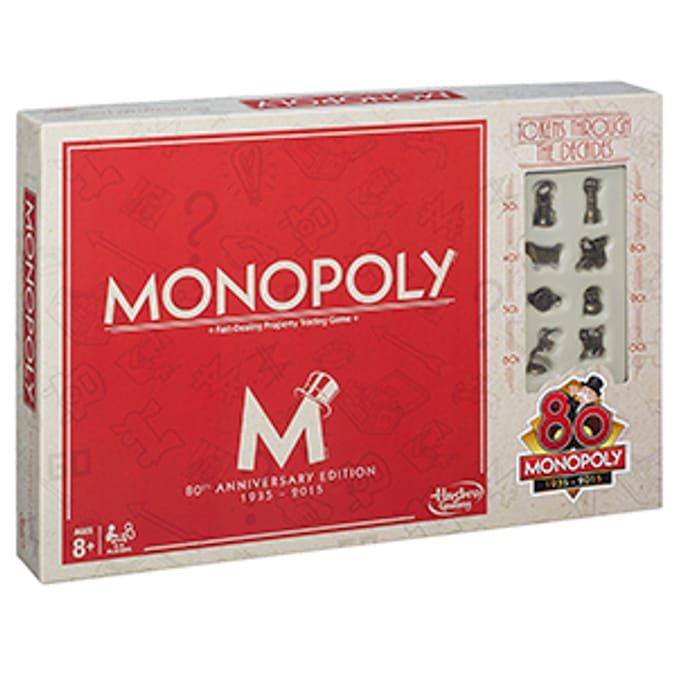 Monopoly USA 80th Anniversary Edition Home Bargains