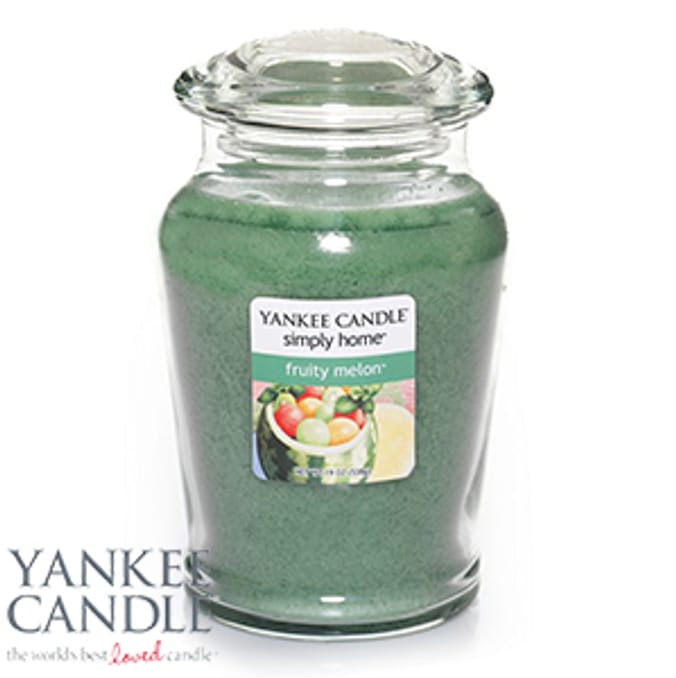 Yankee Candle Simply Home Fruity Melon (6 x 340g) yankee candles, yankee simply home, simply