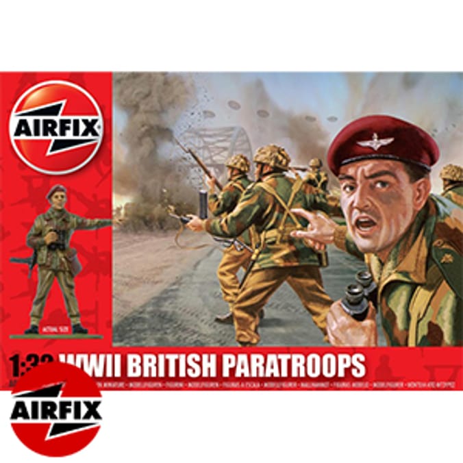 Airfix WWII British Paratroops Model Figures