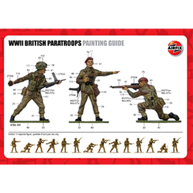 Airfix WWII British Paratroops Model Figures