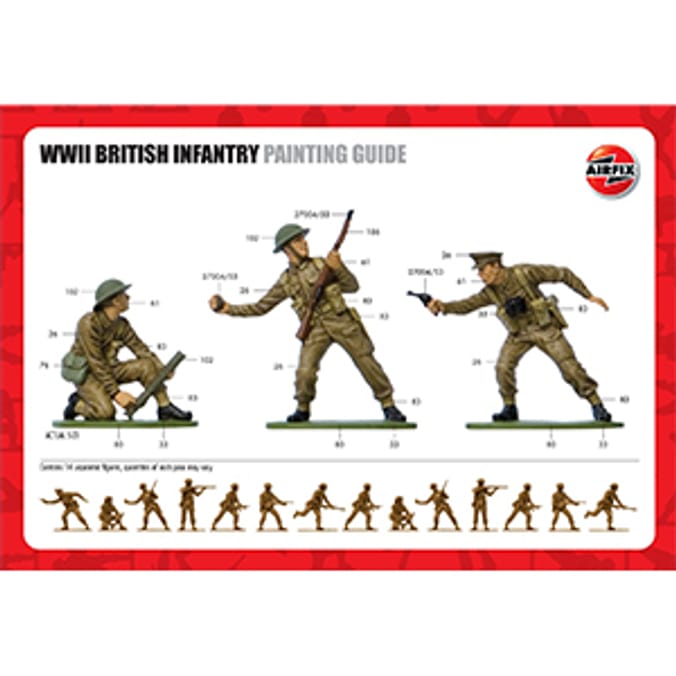 Airfix WWII British Infantry Model Figures