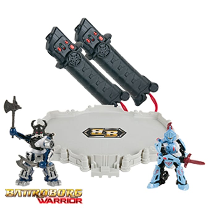 Battroborg Warrior Battle Arena Set samurai vs ninja arena controller interactive motion control Home Bargains
