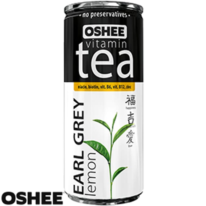 Oshee Vitamin Tea: Earl Grey Tea with Lemon (Case of 24)