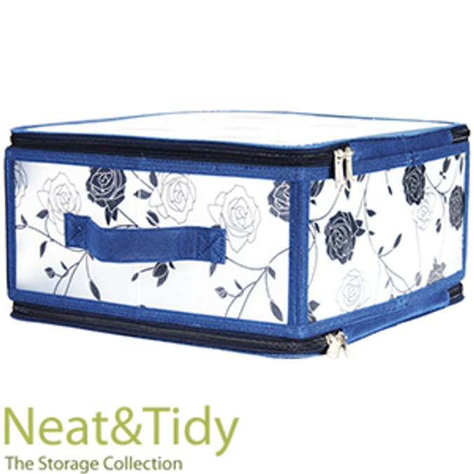 Neat & Tidy Floral Zip Storage Box collapsible funky retro bright