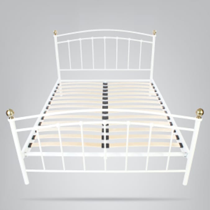 Concept Furniture White Kendal Double Bed Frame