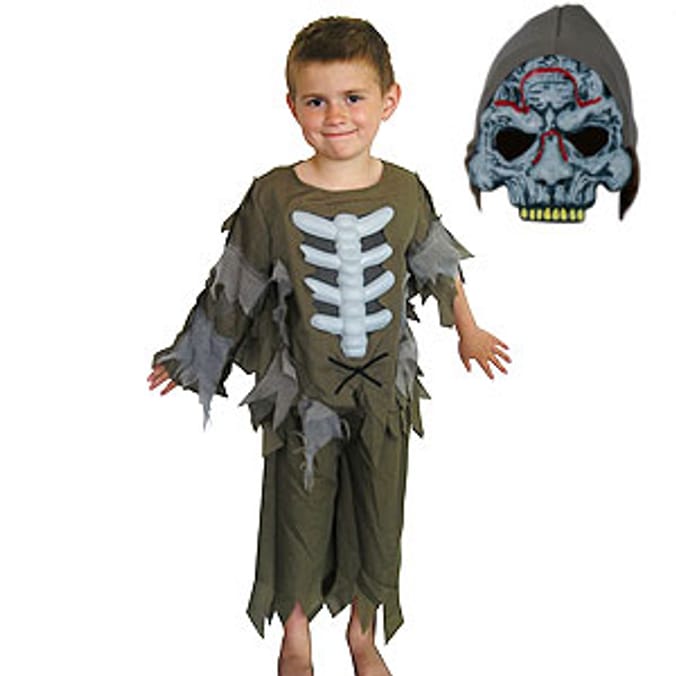 Halloween Skeleton Monster Costume Boy 89yrs Home Bargains