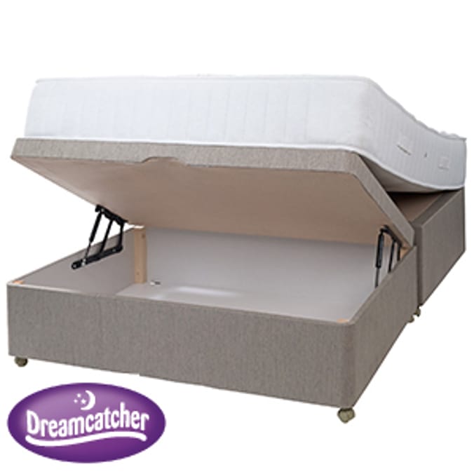 Half Ottoman Wheat Divan Base & Major Mattress Home Bargains