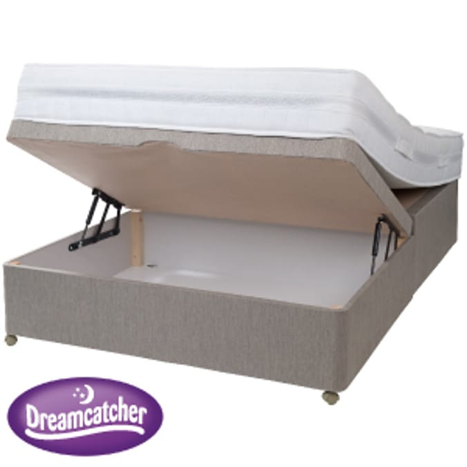 Half Ottoman Wheat Divan Base & Principal Mattress Home Bargains