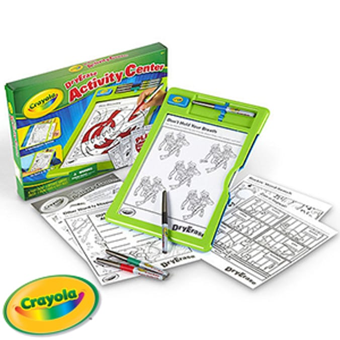 Crayola Dry Erase Activity Centre fun pens creative learning maths spelling craft fun children
