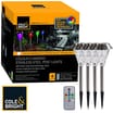 Cole & Bright: Colour Changing Solar Post Lights (4-Pack)