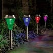 Cole & Bright: Colour Changing Solar Post Lights (4-Pack)