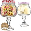 Blooming Beautiful Glass Sweet Jar on Stand (Case of 12)