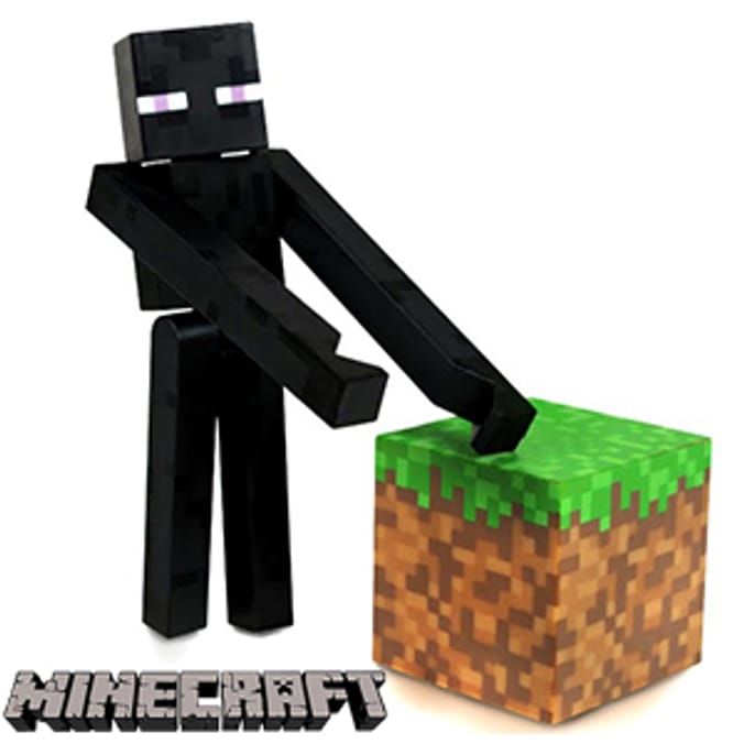 Minecraft Overworld Enderman Figure series 1 collect steve