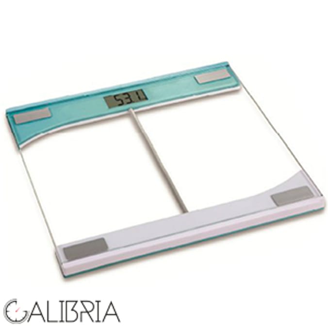 Calibria Ultra Slim Glass Electronic Bathroom Scales Home Bargains