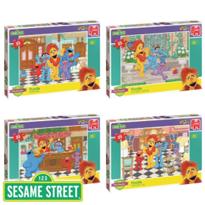 The Furchester Hotel Jigsaw Puzzle Jumbo Sesame Street preschool game