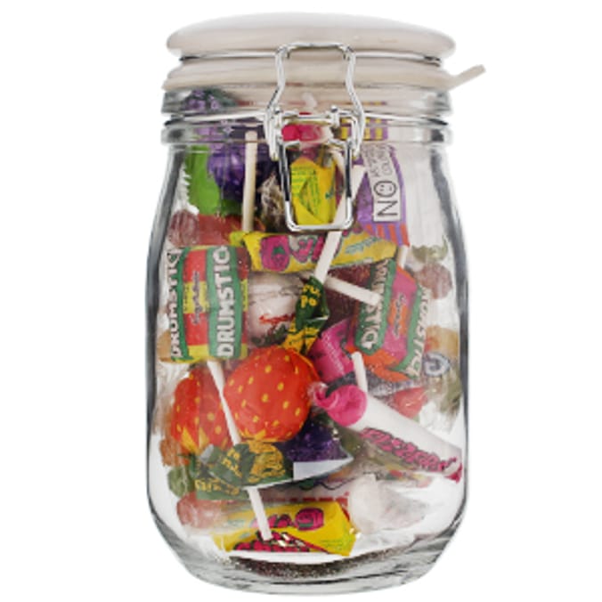 Blooming Beautiful Ceramic Top Clip Glass Jar Case of 12 Home