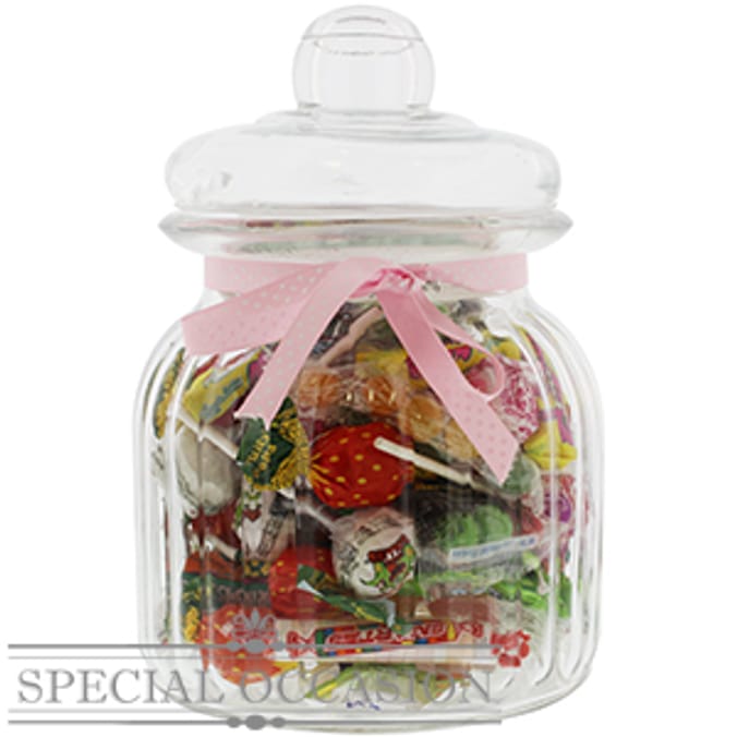 Special Occasion Medium Glass Sweet Jar (Case of 6) sweet shop ye olde