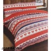 Jeff Banks Brushed Cotton Red Double Duvet Set