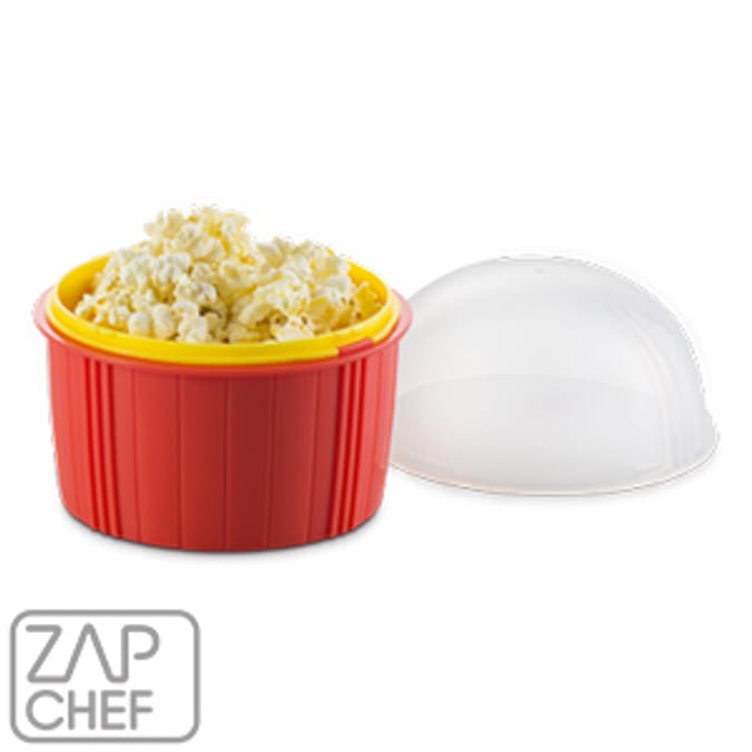 Zap Chef Poppin' Corn Dish BPA free no oil healthy popcorn maker