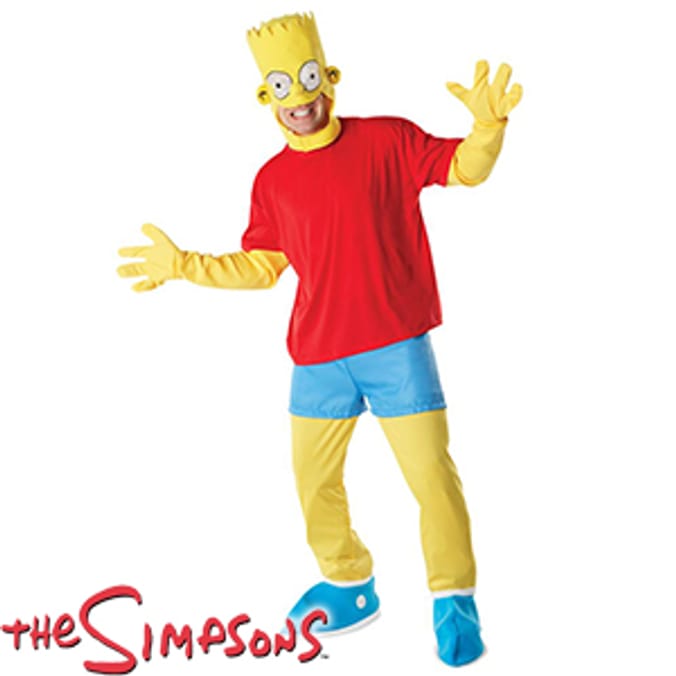 Rubie's Bart Simpson Adult Costume (XL) official mask top shirt pants