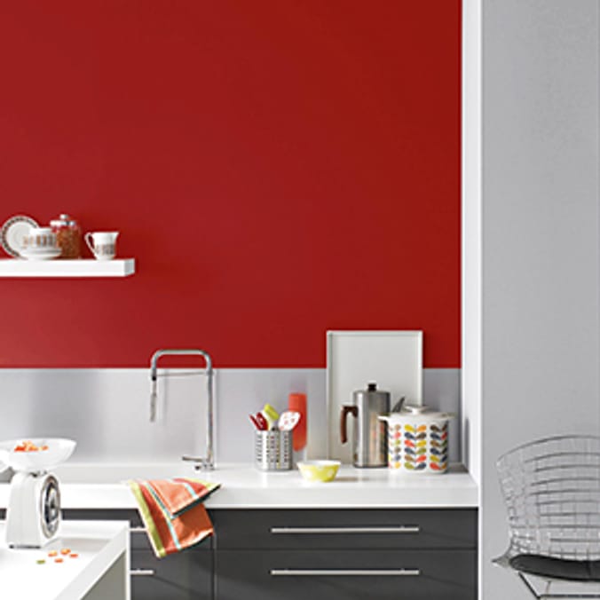 Berger Kitchen & Bathroom MidSheen Emulsion Spicy Red 2.5L orange