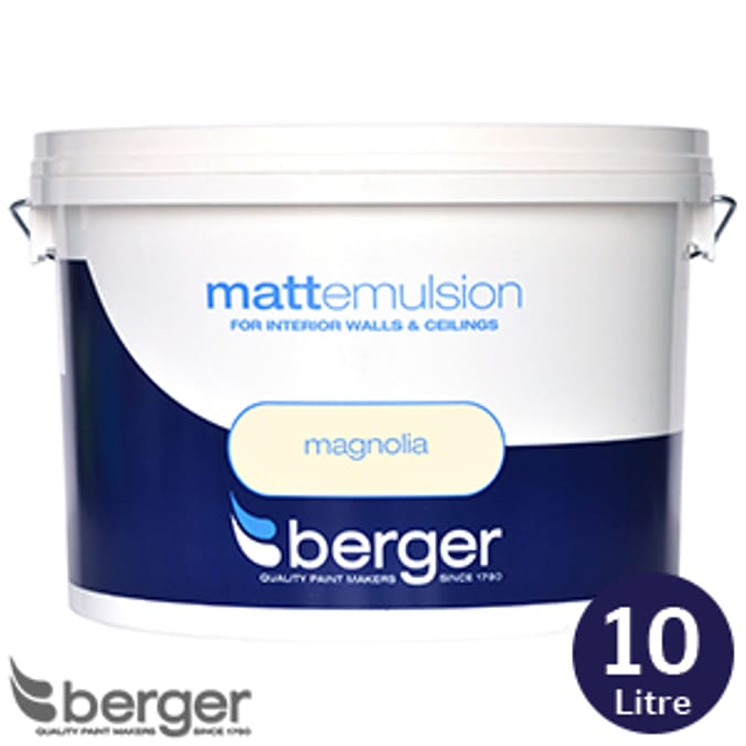 Berger Matt Emulsion: Magnolia 10L