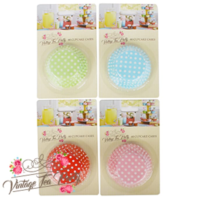 Vintage Tea Party Assorted Cupcake Cases (Case of 36 Packs) cupcake